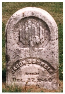 old section, Gravestone of Jacob Bolinger