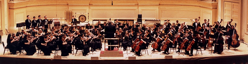 the Taylor High School Orchestra at Carnegie Hall